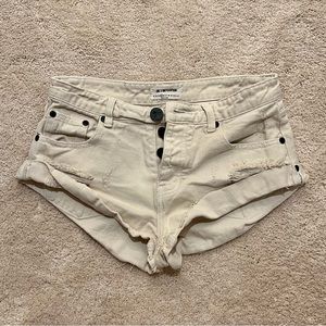 One Teaspoon Low Rise Bandit Shorts